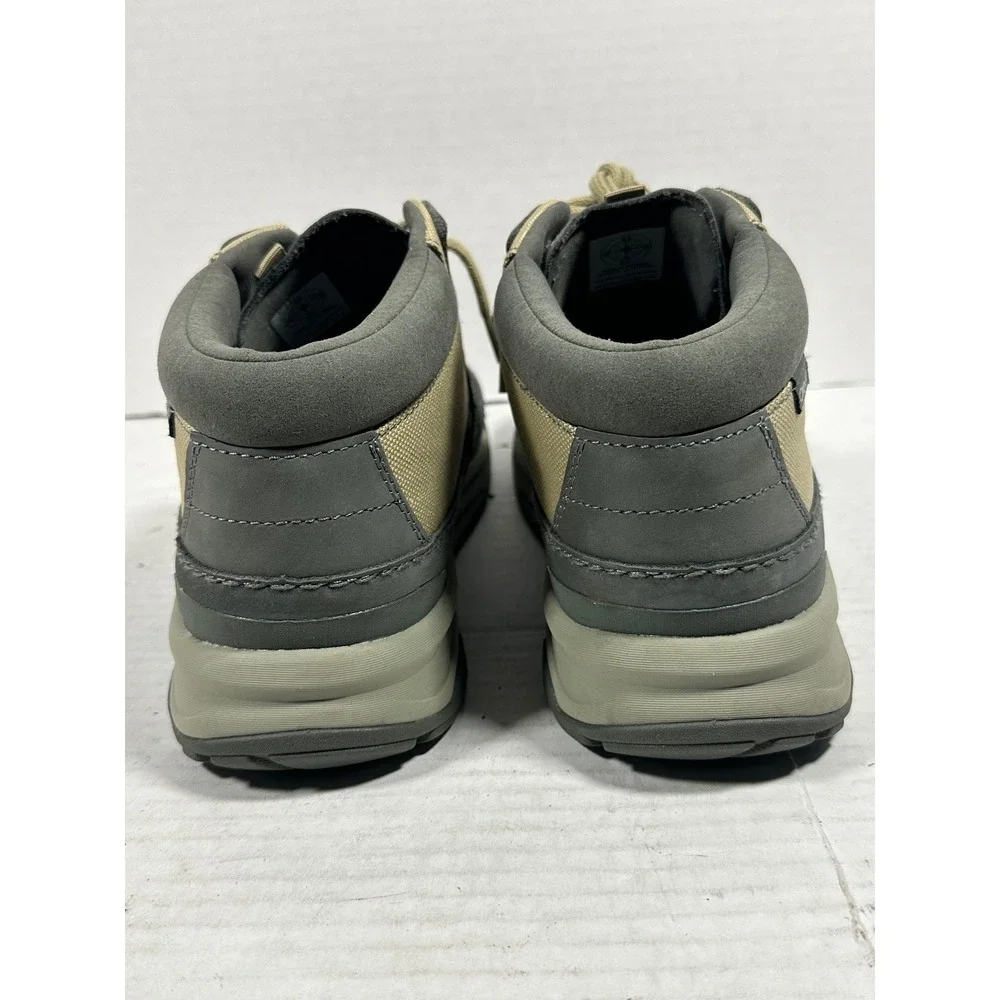 Oboz Burke Mid Mens 10.5 Gray Tan Nubuck Leather Hiking Shoes GW79201NI0423M